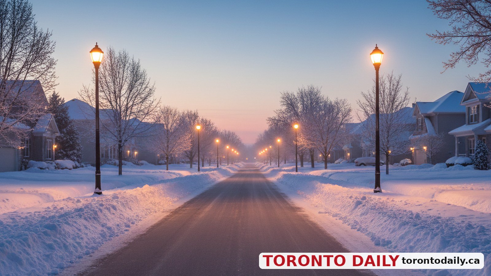Newmarket Enforces Winter Overnight Street Parking Restrictions Starting November 1 — AI-generated editorial image