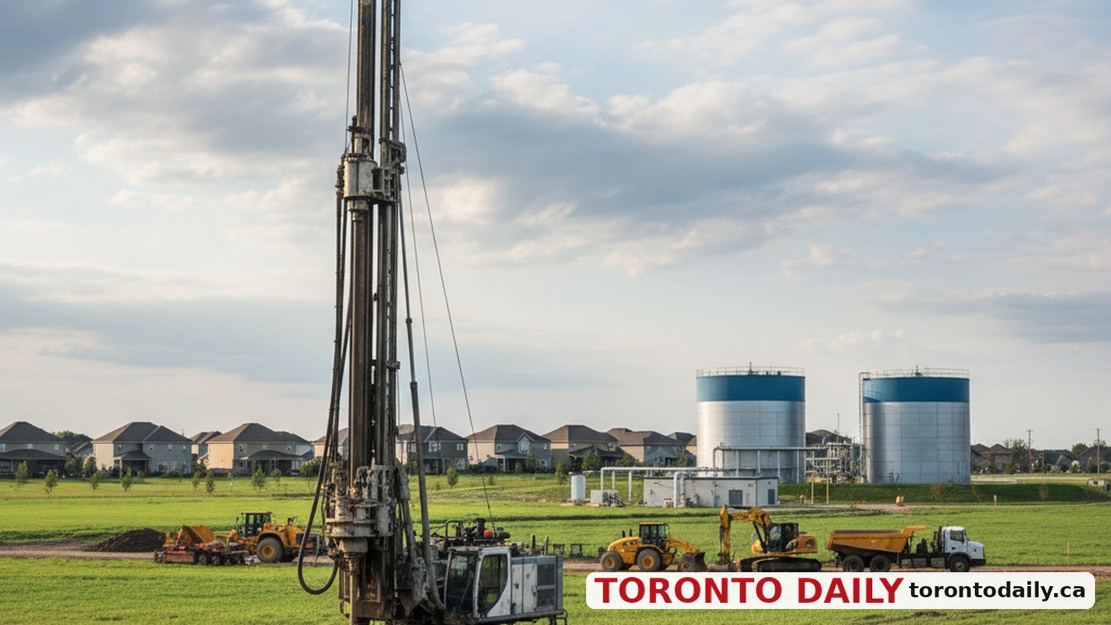 York Region to Conduct Geotechnical Studies for New Keswick Water Facility — AI-generated editorial image