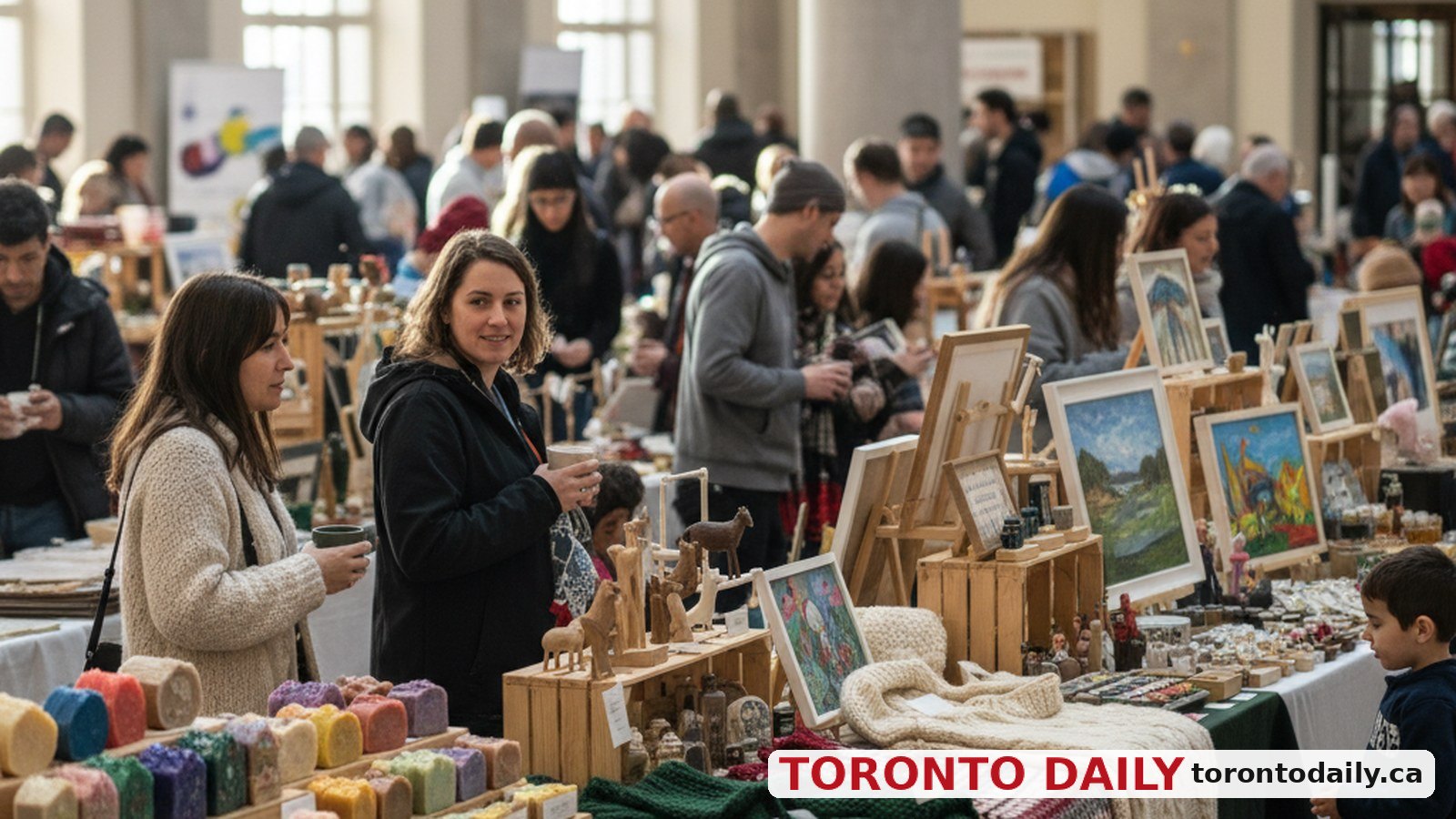York Region to Host Annual Holiday Market with Over 80 Vendors in Newmarket — AI-generated editorial image